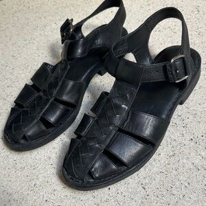 Bernardo Pippa Black Leather Sandals